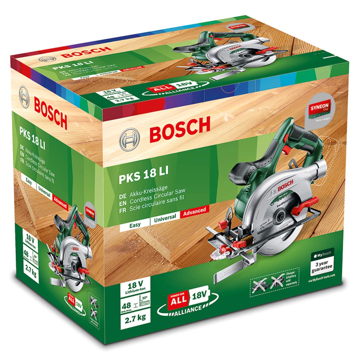 Bosch PKS 18 LI Sega Circolare Batteria Solo Corpo 18V