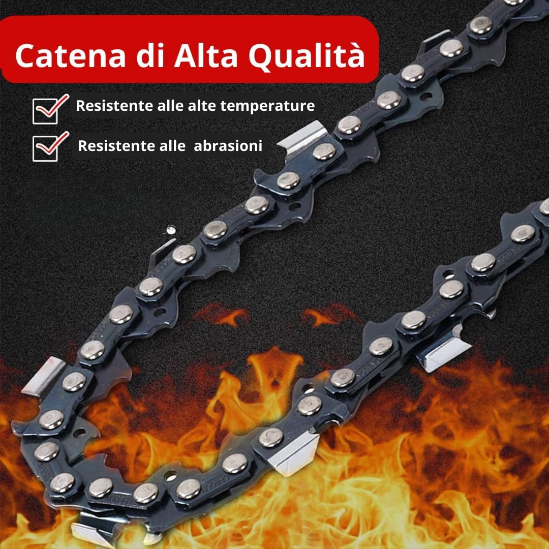 DE ROSA SHOP Motosega Batteria 12 Pollici 48V 2 Batterie barra 12"