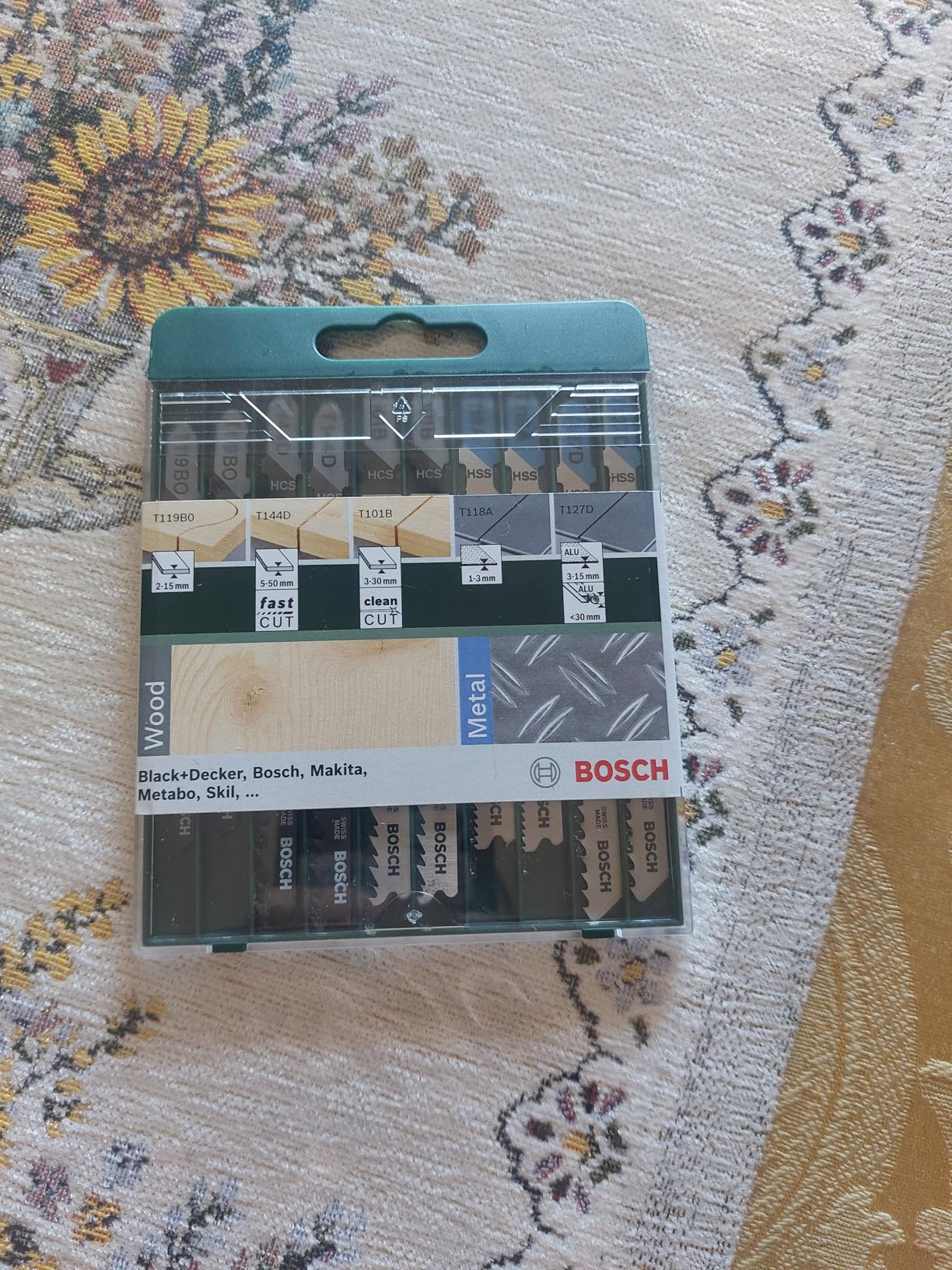 Bosch Set 10 Lame Seghetto Wood Metal Codolo T
