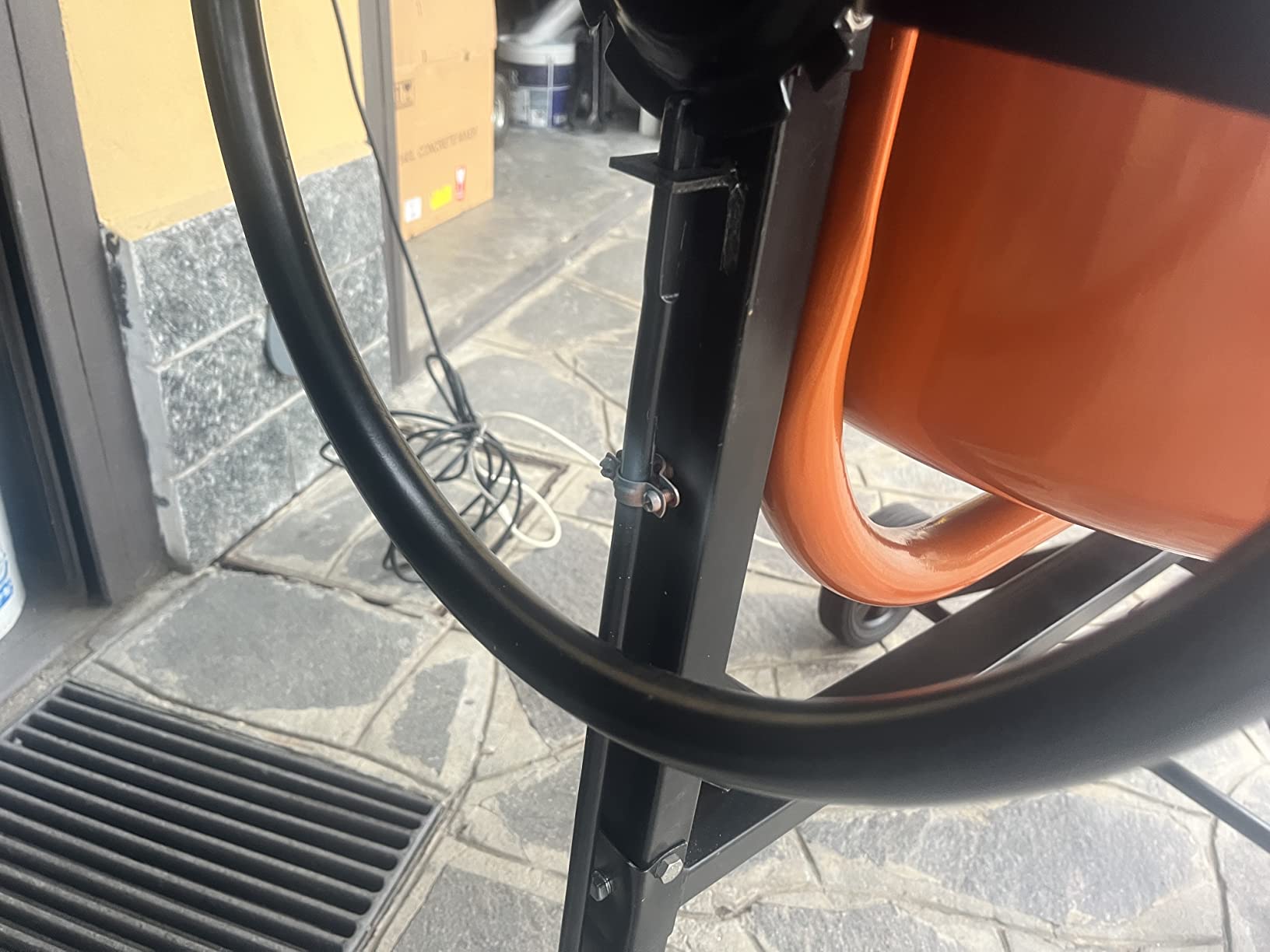 EBERTH Betoniera Elettrica 140 Litri 550W Tamburo Ghisa