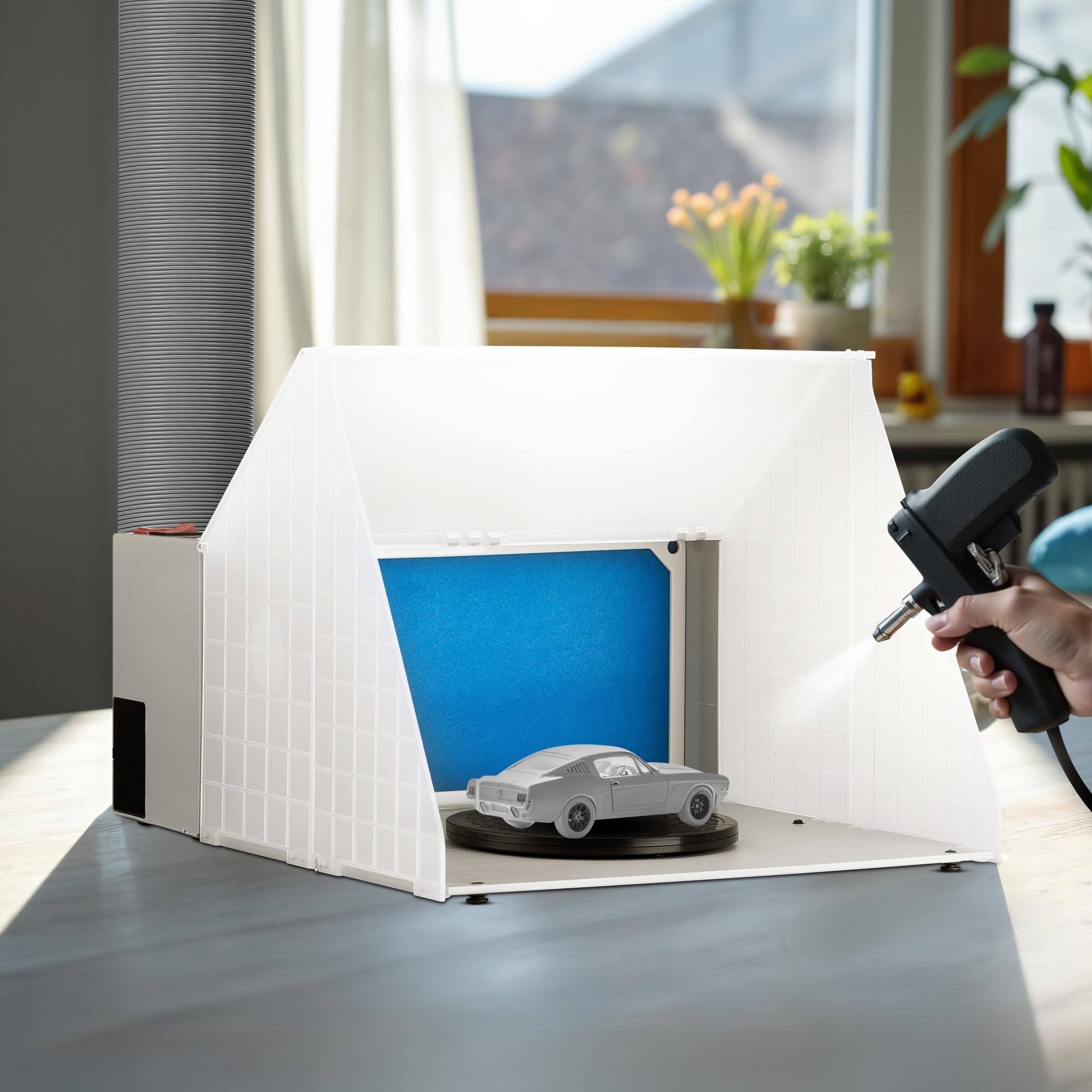 Wiltec 4m³/min cabina aspirazione verniciatura aerografo filtro