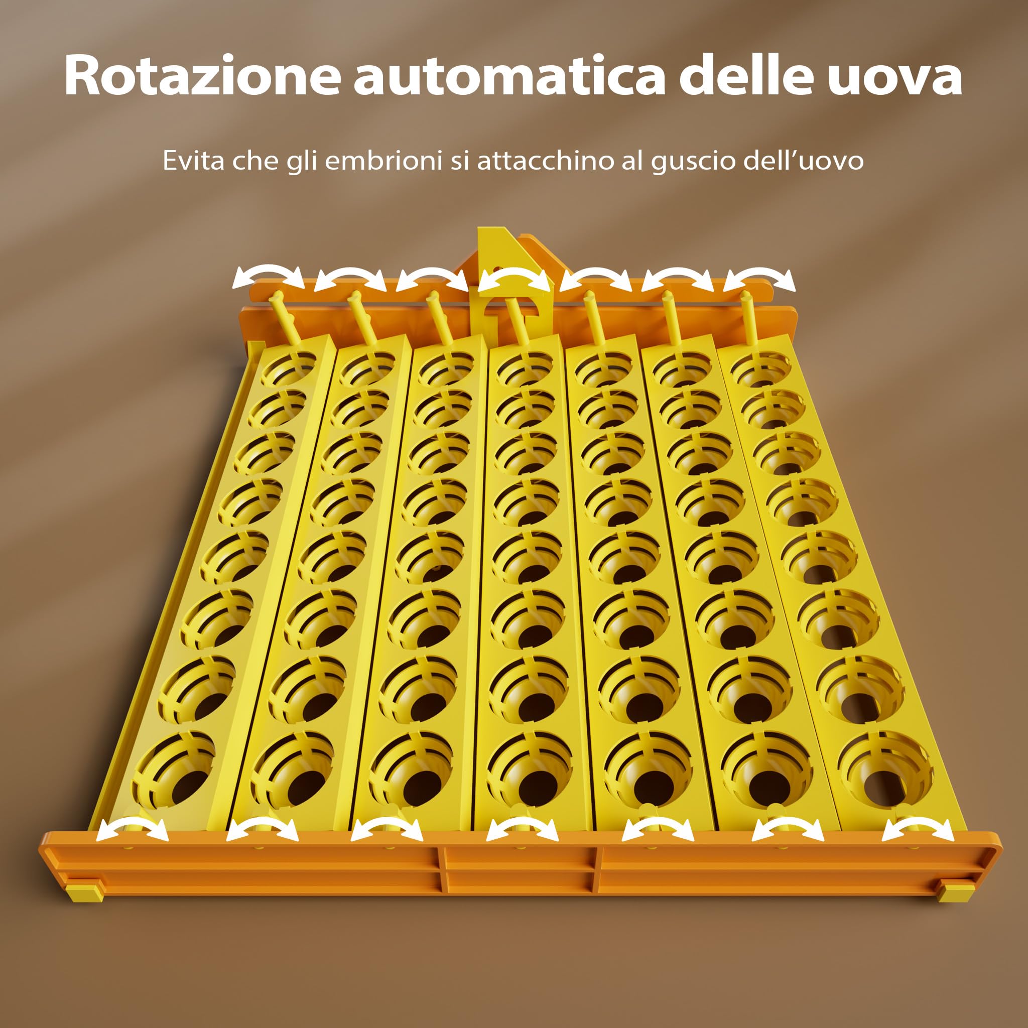 Wiltec Incubatrice automatica 112 uova con rotazione