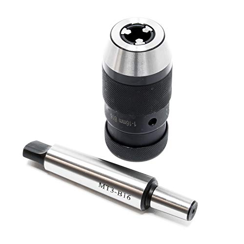 Wiltec mandrino autoserrante MT3-B16 16 mm 1-16 mm cono morse