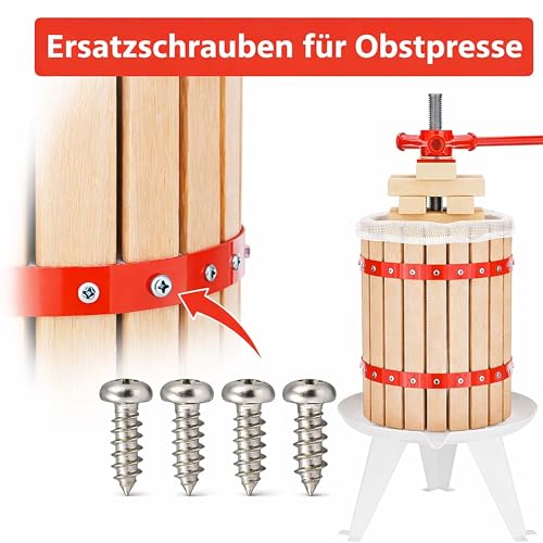 Wiltec set viti ricambio pressa frutta torchio 6-12L