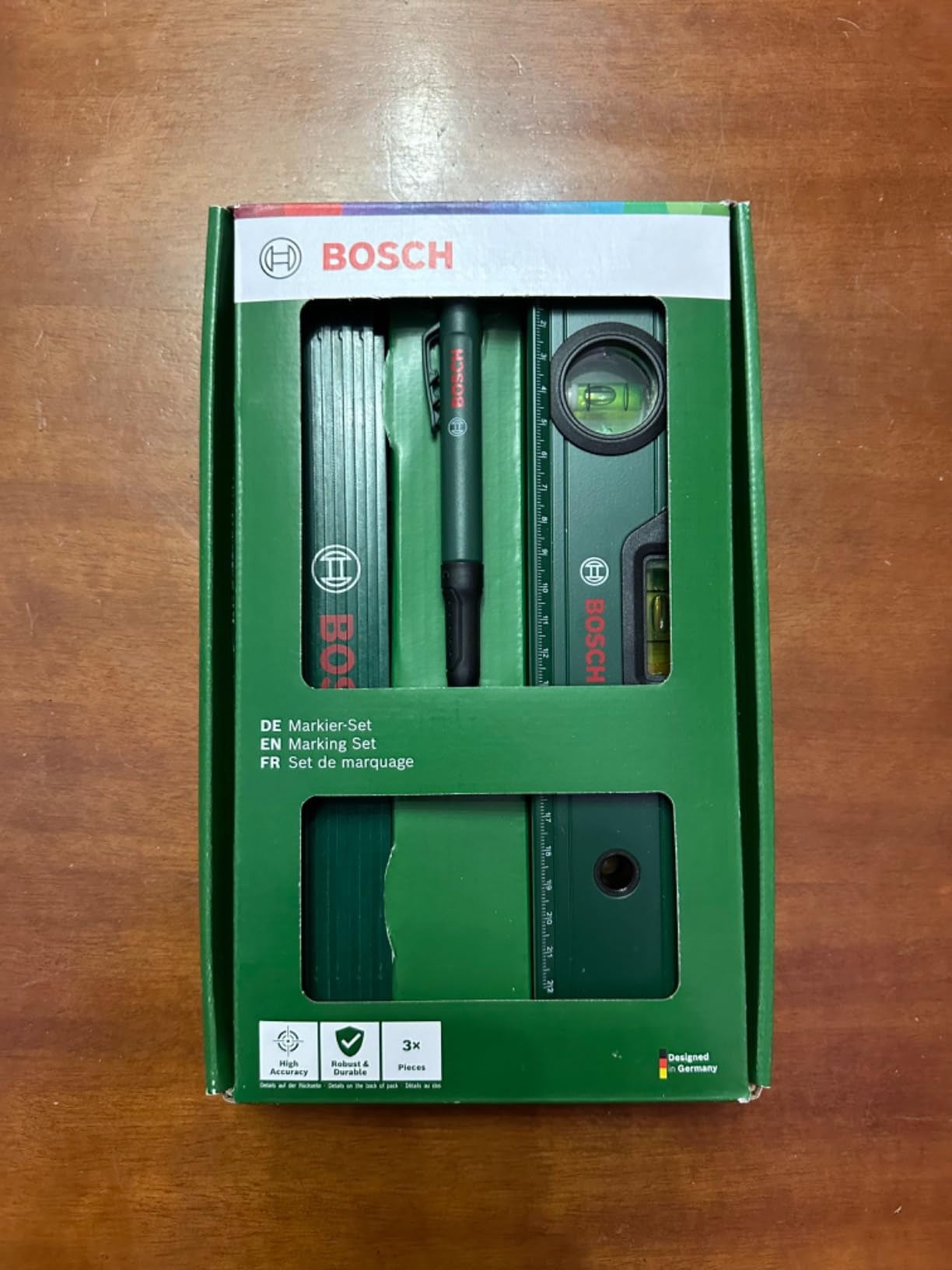 Bosch Home and Garden Set di Marcatura Livella 25 cm 3 pezzi