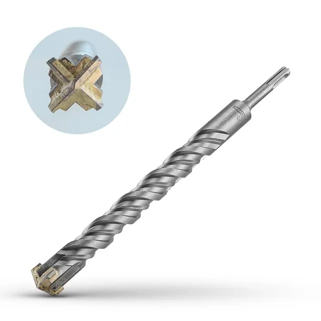Bormann SX4 punta trapano SDS-Plus 28x400mm 4 taglienti
