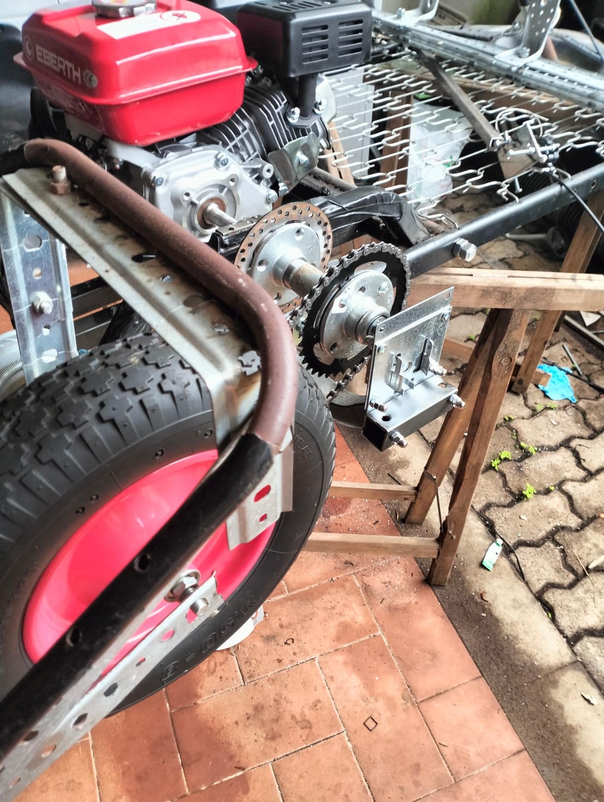Eberth 6,5CV motore scoppio benzina 196cc albero 20mm
