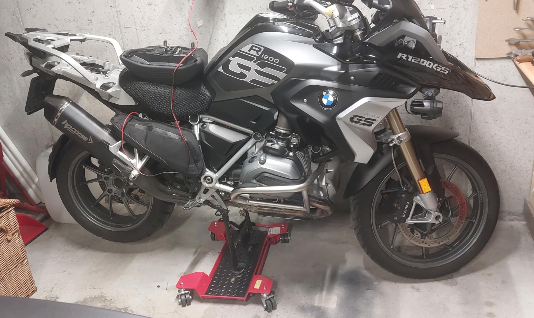 Wiltec Carrello Sposta Moto 60x42 cm 250 kg Corto