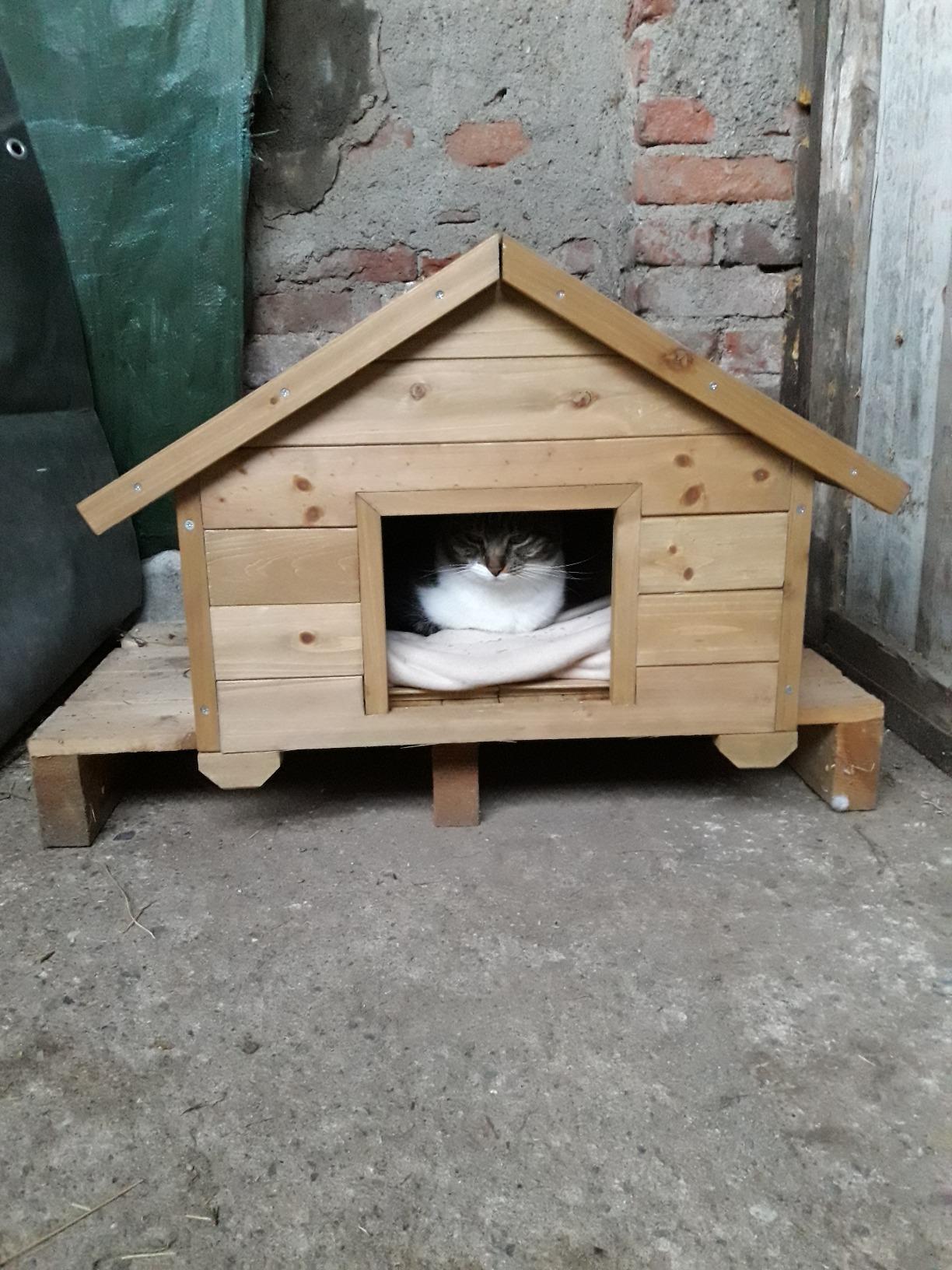 Wiltec Casetta 99x52x42 cm Cuccia Gatto Esterno Isolata