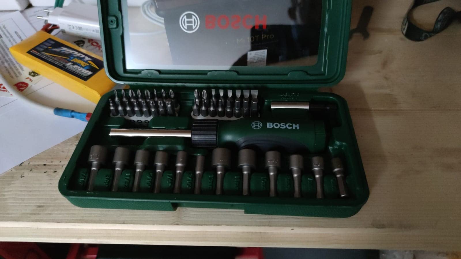 Bosch 2607019504 Set Bit Avvitamento 46 pezzi con cricchetto
