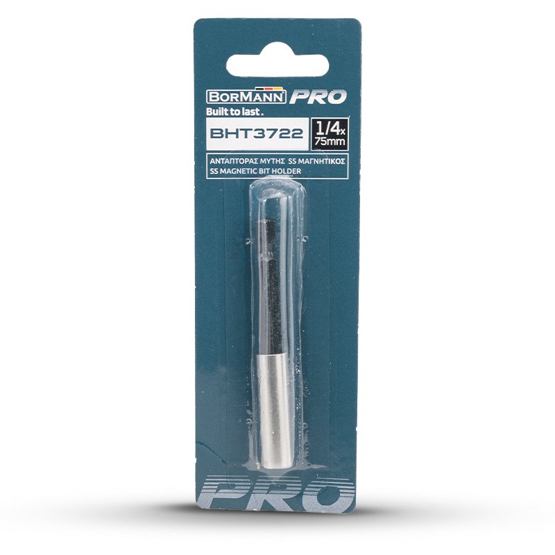 Bormann Portainserti Magnetico Inox 1/4" 75mm