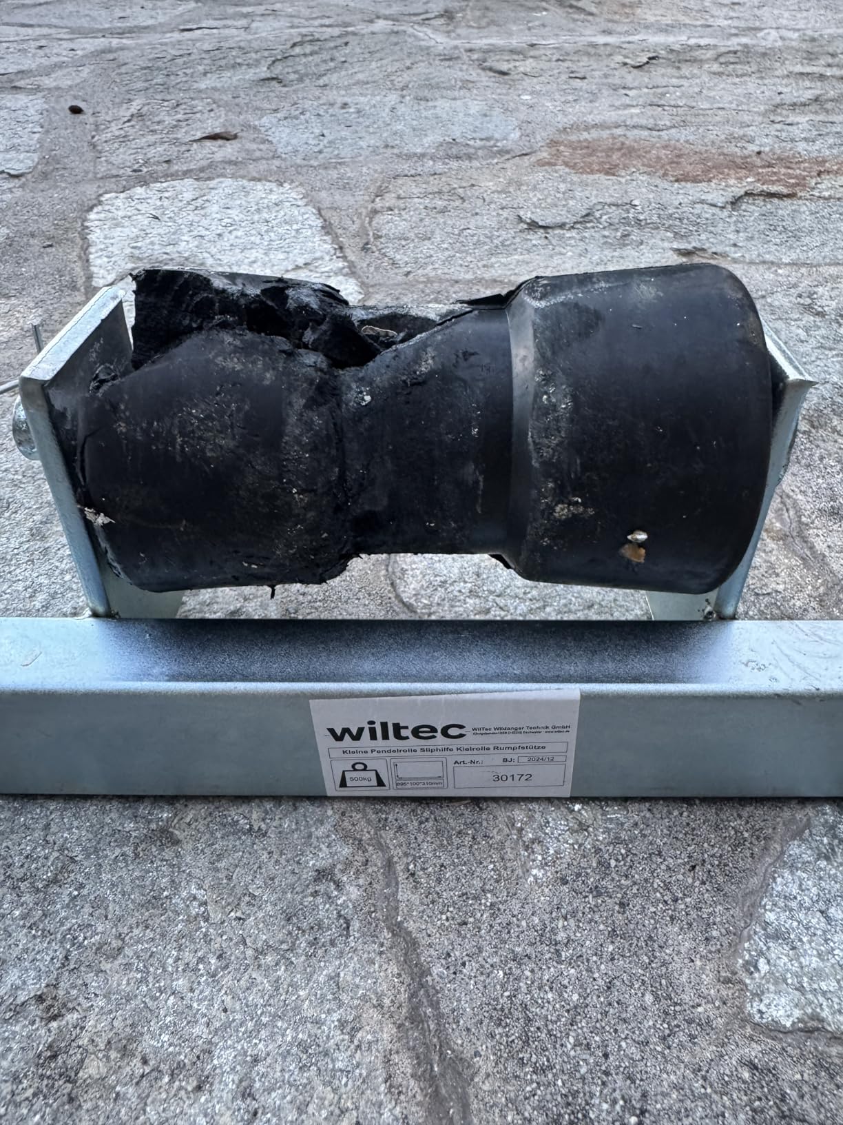Wiltec Rulli 111 cm carrello barca staffa fino 800 kg