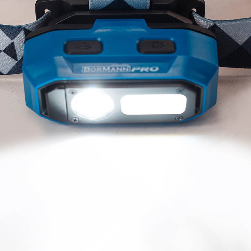 Bormann Pro Lampada Frontale LED Ricaricabile 1000Lm