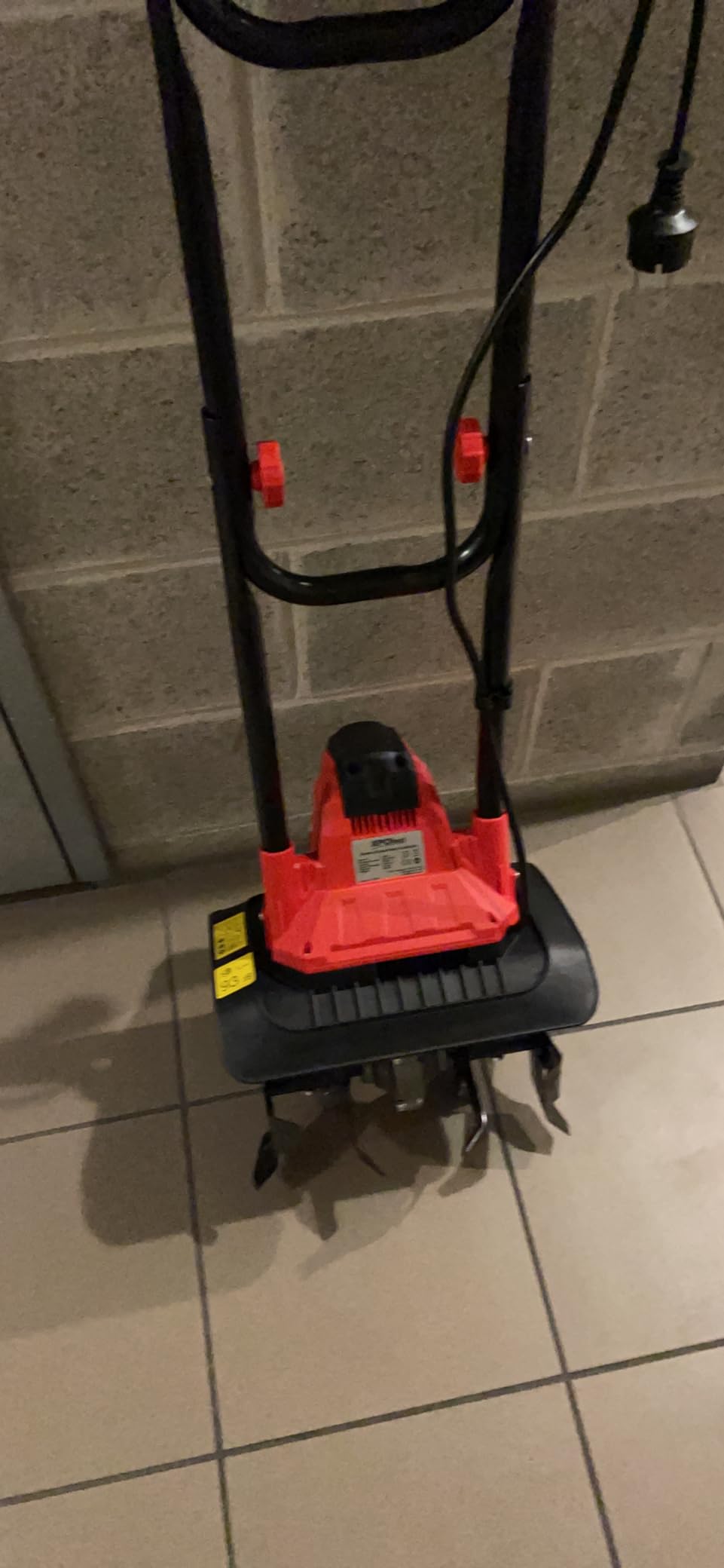Wiltec motozappa elettrica 1050W 380 giri 16 lame 220 mm