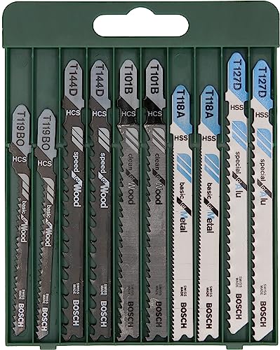 Bosch Set 10 Lame Seghetto Wood Metal Codolo T