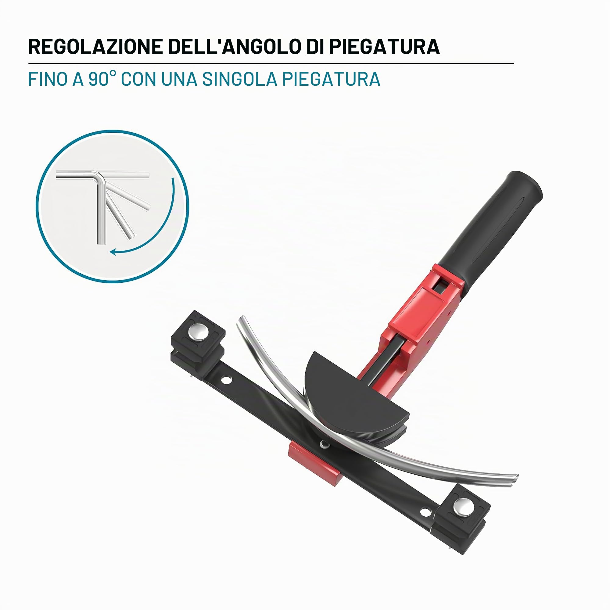 Wiltec Curvatubi Manuale 14-32 mm Piegatubi 90°