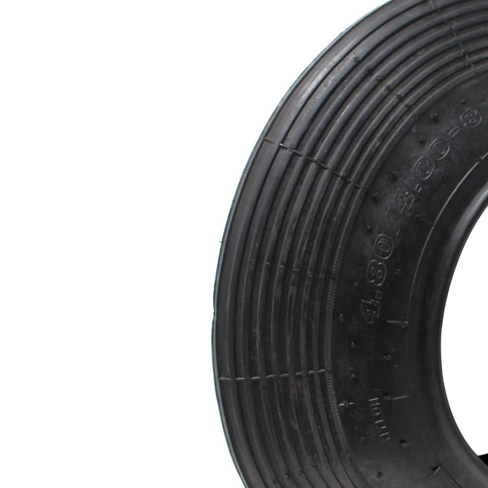Wiltec Copertoni Ruota Carriola 3.50-8 130 kg Set 2 Pezzi Pneumatici