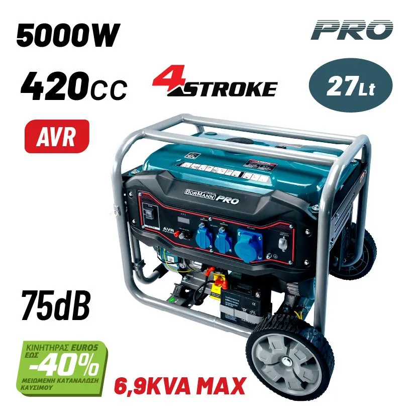 Bormann generatore benzina 5000W 420cc elettrico