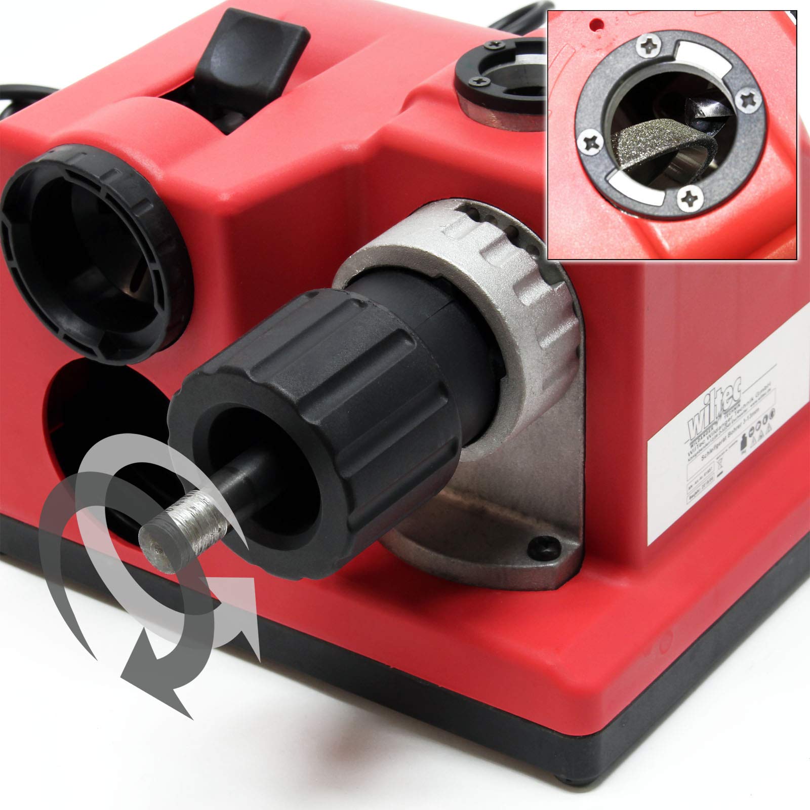 Wiltec Affilatrice punte trapano 3-13 mm 80W