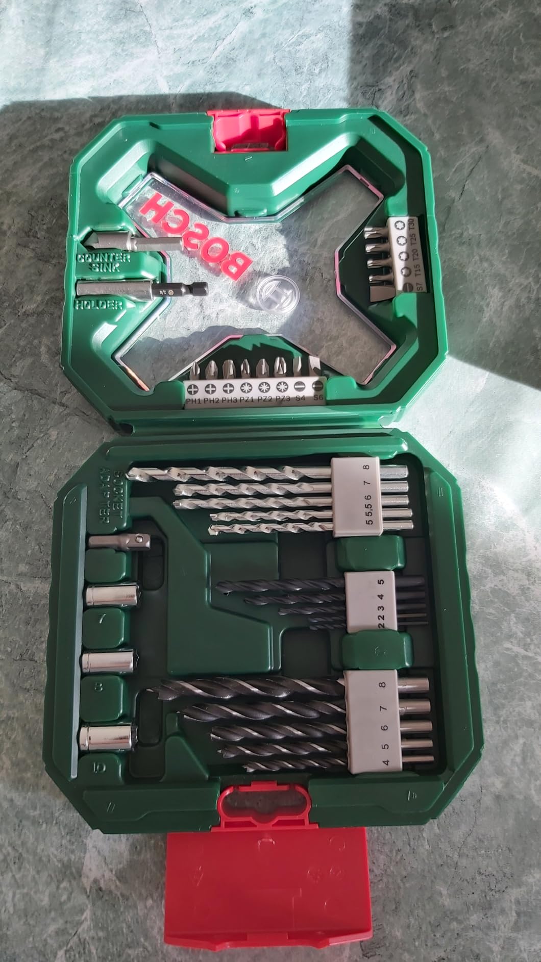 Bosch X-Line 34 pezzi set punte e bit titanio