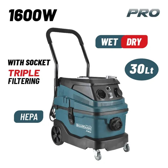 Bormann Pro Aspiratore Multiuso 1600W 220V liquidi/solidi