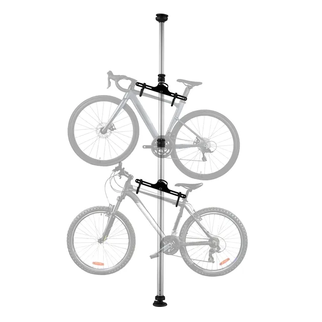 Wiltec Portabici Terra Telescopico 160-340 cm per 2 Bici