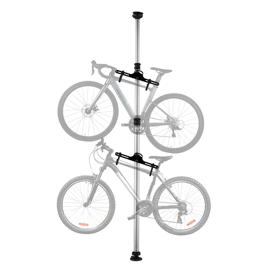Wiltec Portabici Terra Telescopico 160-340 cm per 2 Bici