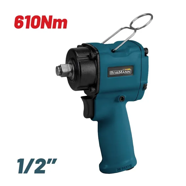 Bormann chiave pneumatica 1/2" 610Nm corpo stretto