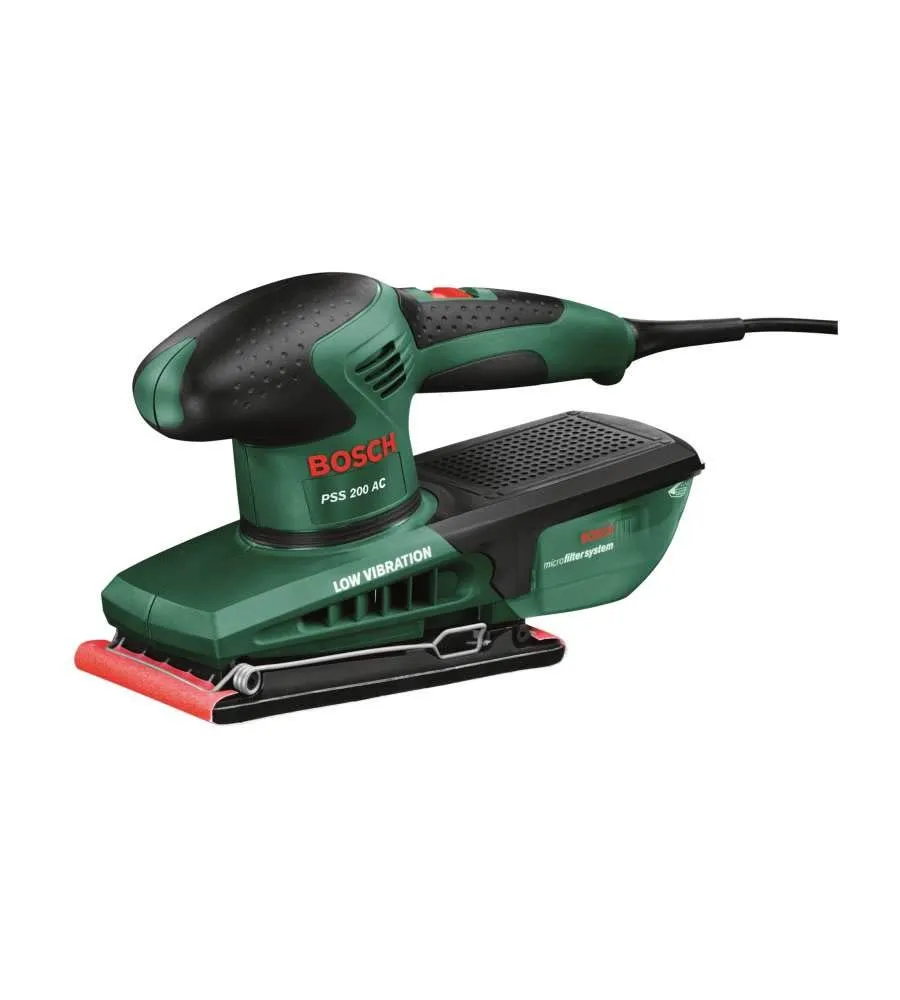 Bosch PSS 200 AC Levigatrice Orbitale 200 W 92x182 mm con Valigetta