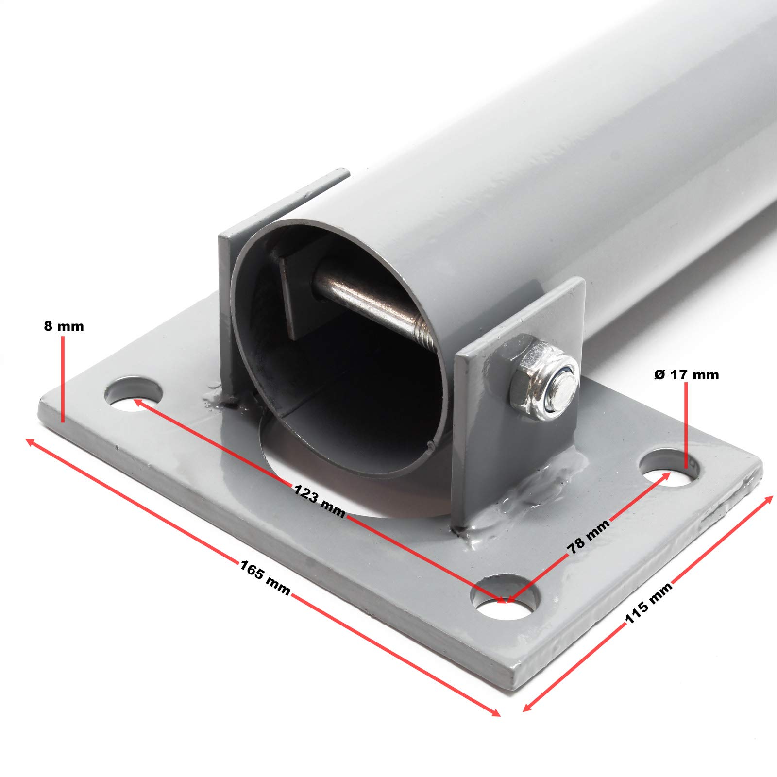 Wiltec Dissuasore Parcheggio Pieghevole 705 mm con Chiave