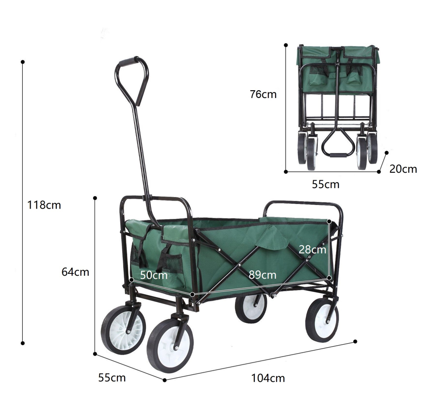 Bormann carro giardino carrello ruote 8 pollici
