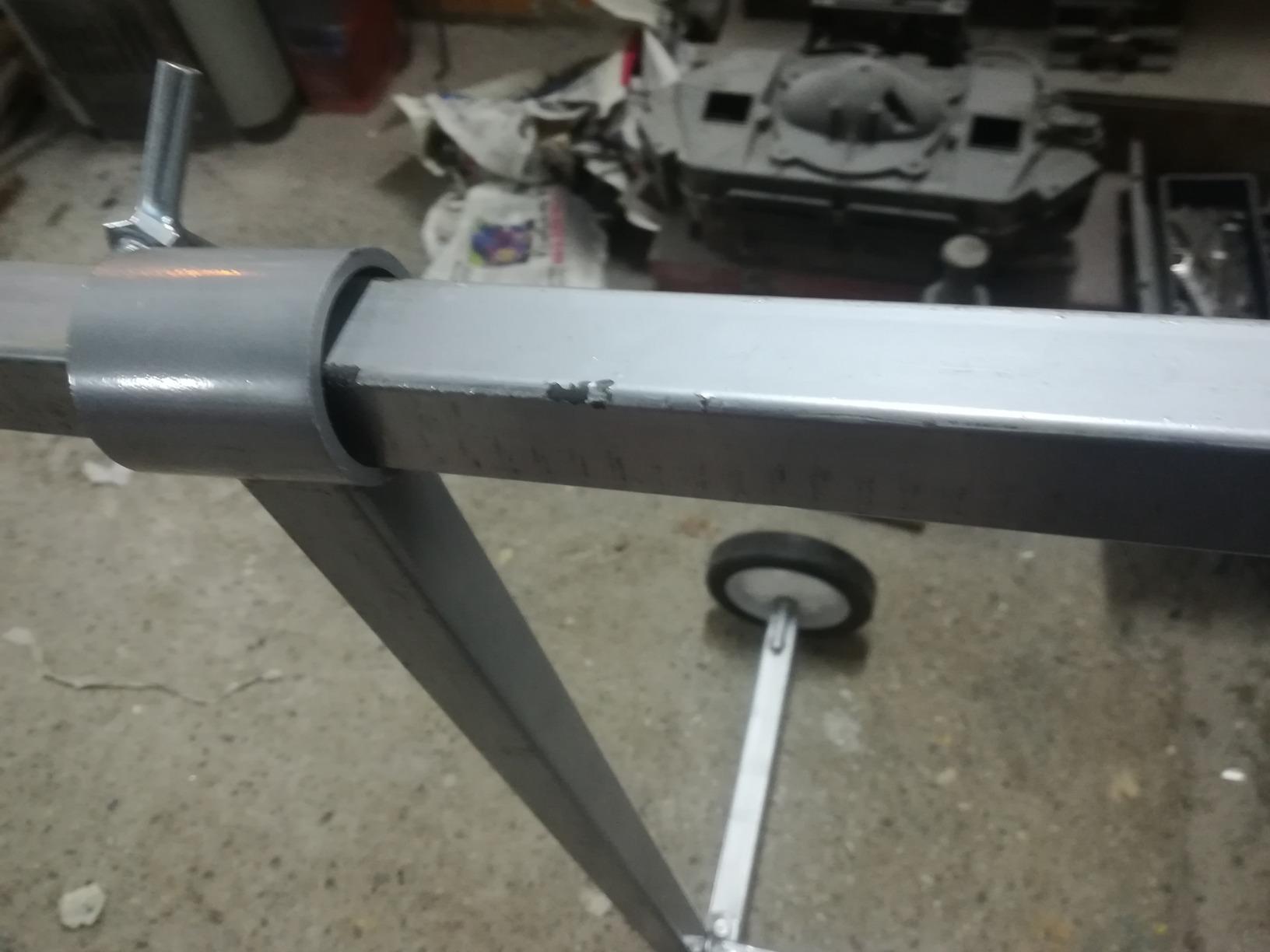 Wiltec Cavalletto Verniciatura Girevole 160 kg con Rotelle e Ganci