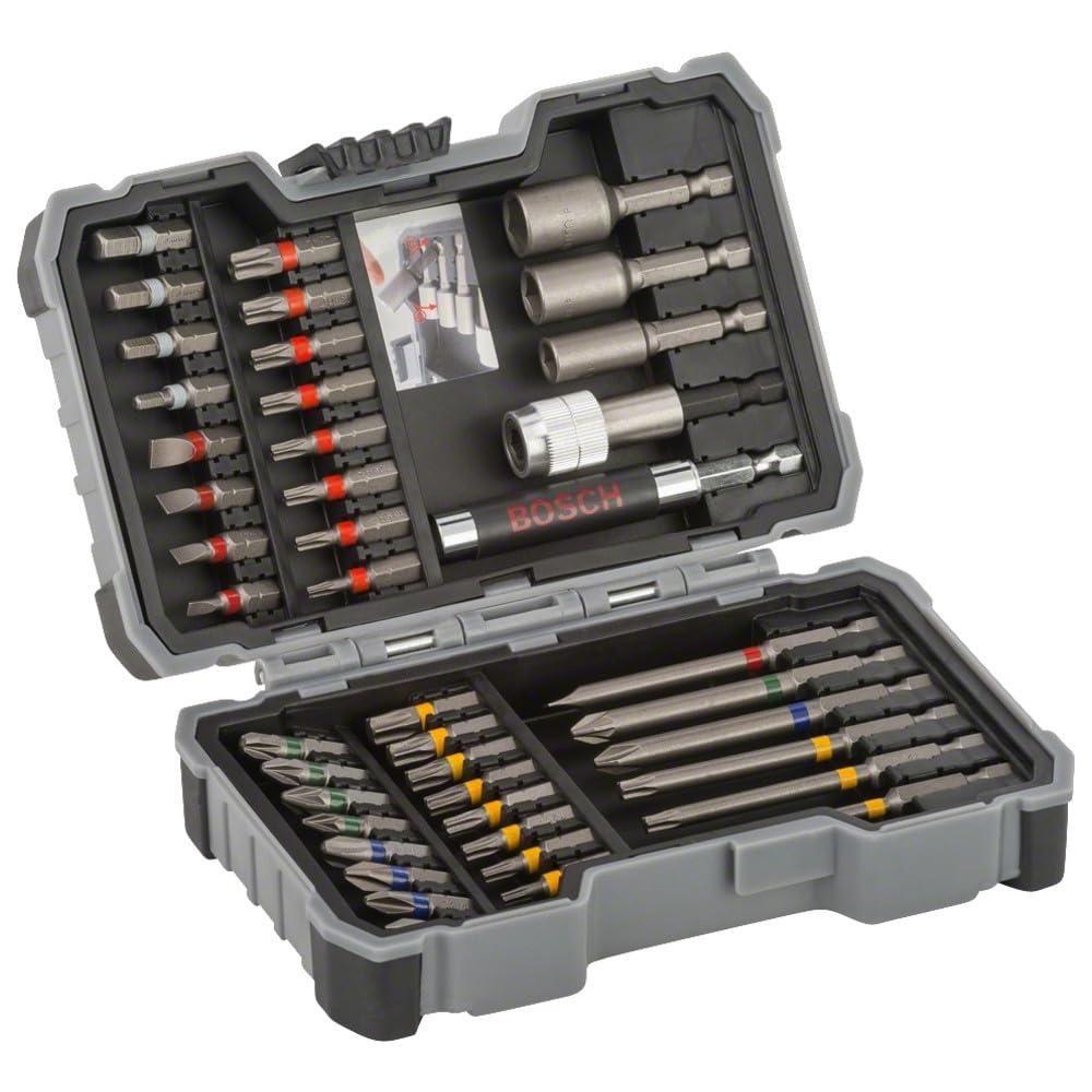Bosch set 43 bit extra duri PH PZ SL T TH 1/4"