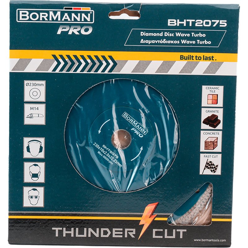 Bormann Wave Turbo Disco Diamantato 230mm cemento