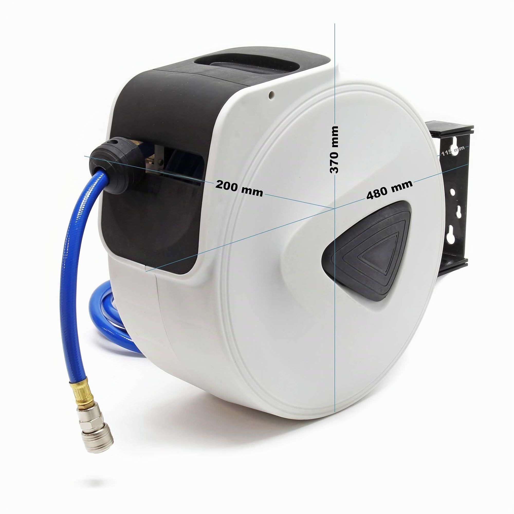 Wiltec Avvolgitubo Automatico 20 m Aria Compressa 8 Bar