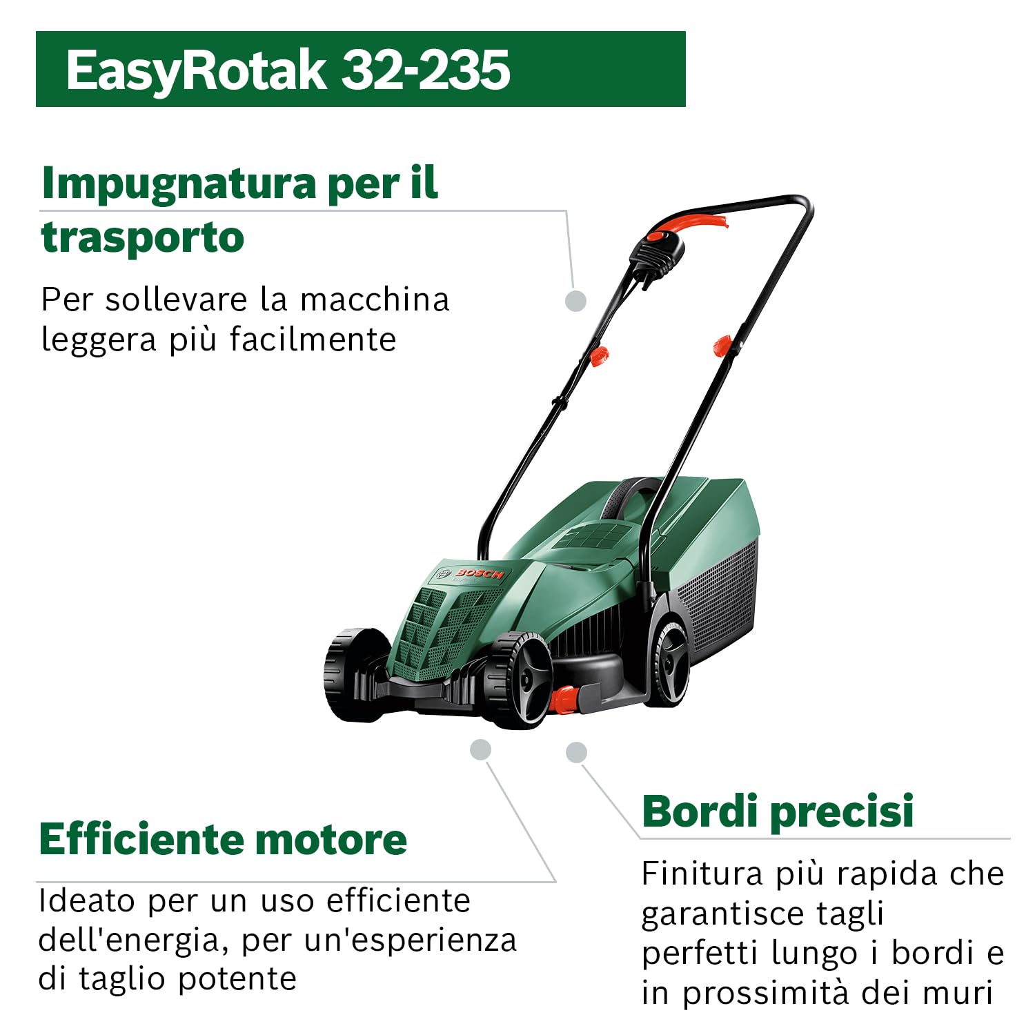 Bosch EasyRotak 32-235 Tagliaerba Filo 1200W 32cm