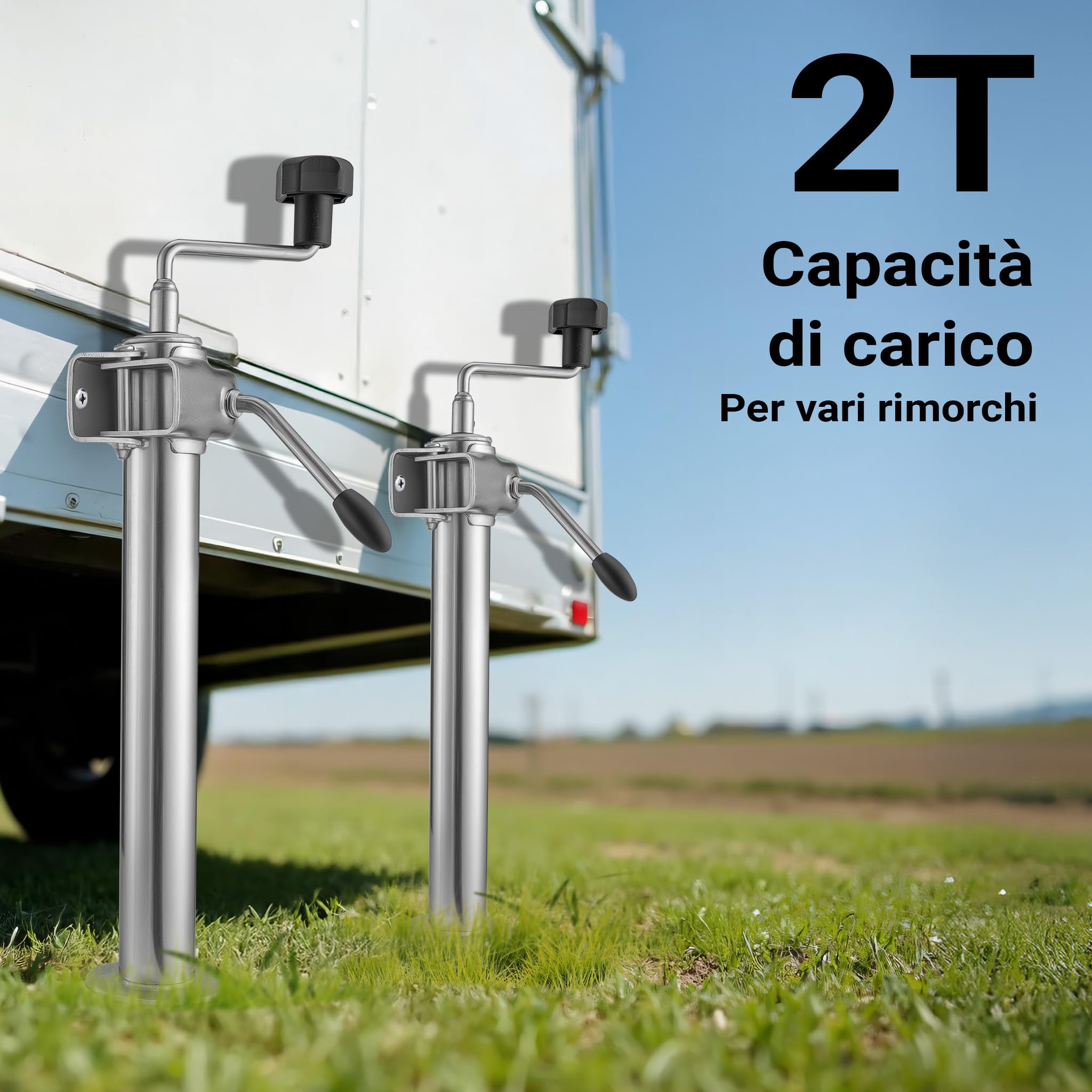 Wiltec XPOtool Supporto Rimorchio 510-760 mm 2 Pezzi