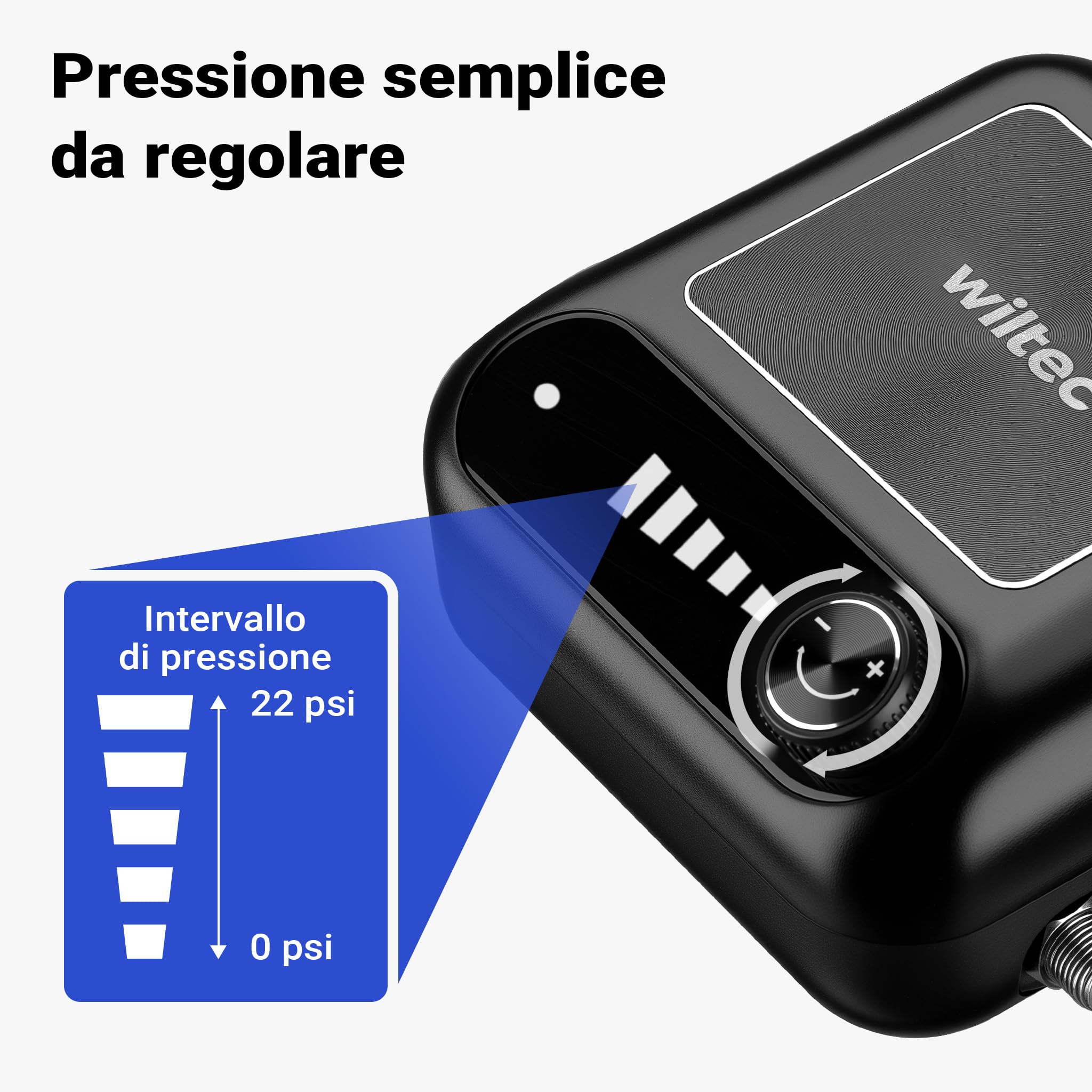 Wiltec HS-A9K aerografo con compressore 12V ugelli 0,2-0,5mm
