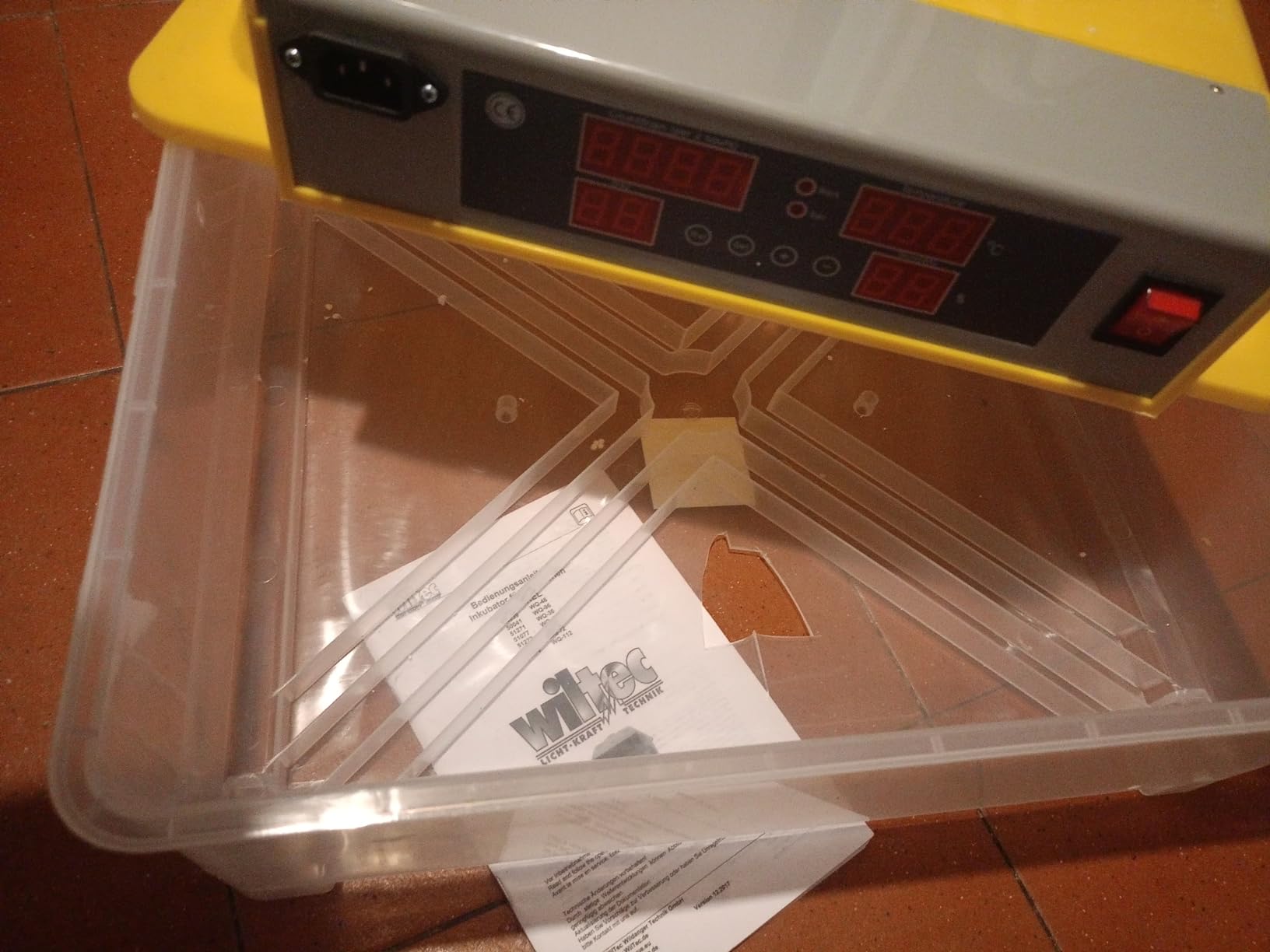 Wiltec Incubatrice automatica 48 uova temperatura umidità