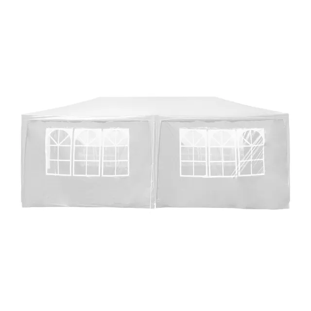 Wiltec Gazebo 3x6 m bianco con pareti UV50+