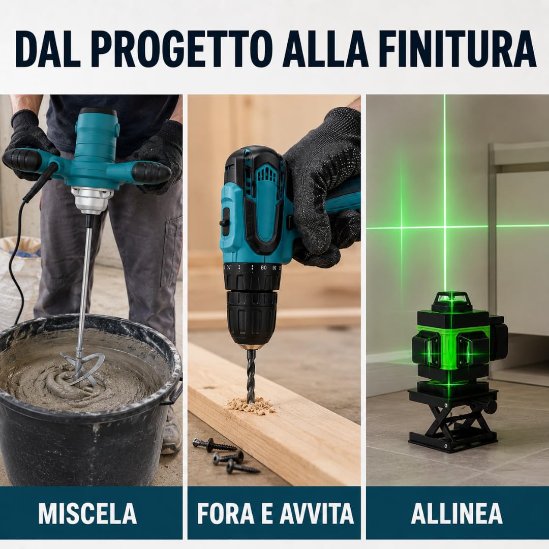 De Rosa Shop Kit 3 in 1 miscelatore 1600W laser 4D