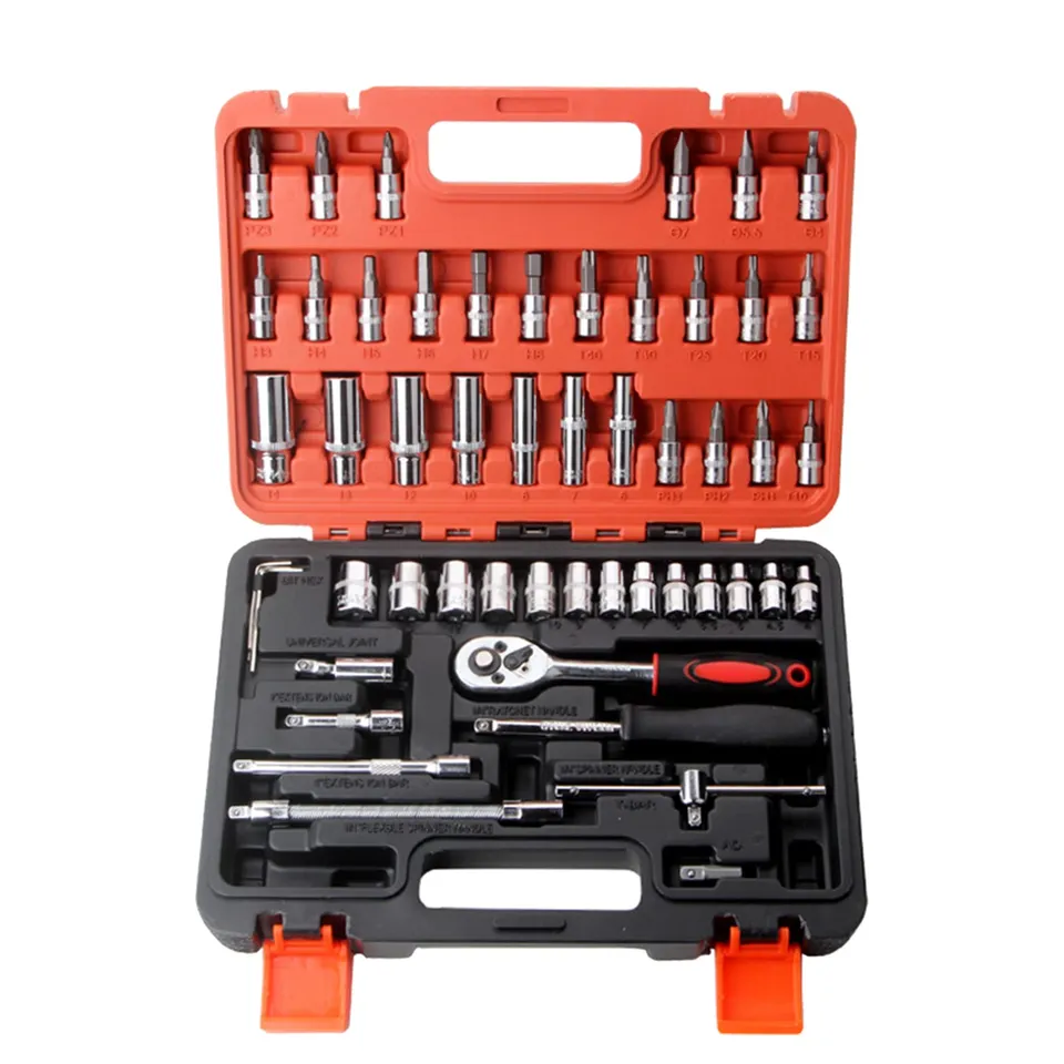 Weytoll Set chiavi a bussola 53 pezzi 1/4" carbonio