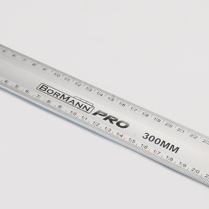 Bormann squadra alluminio 30 cm con livelle a bolla