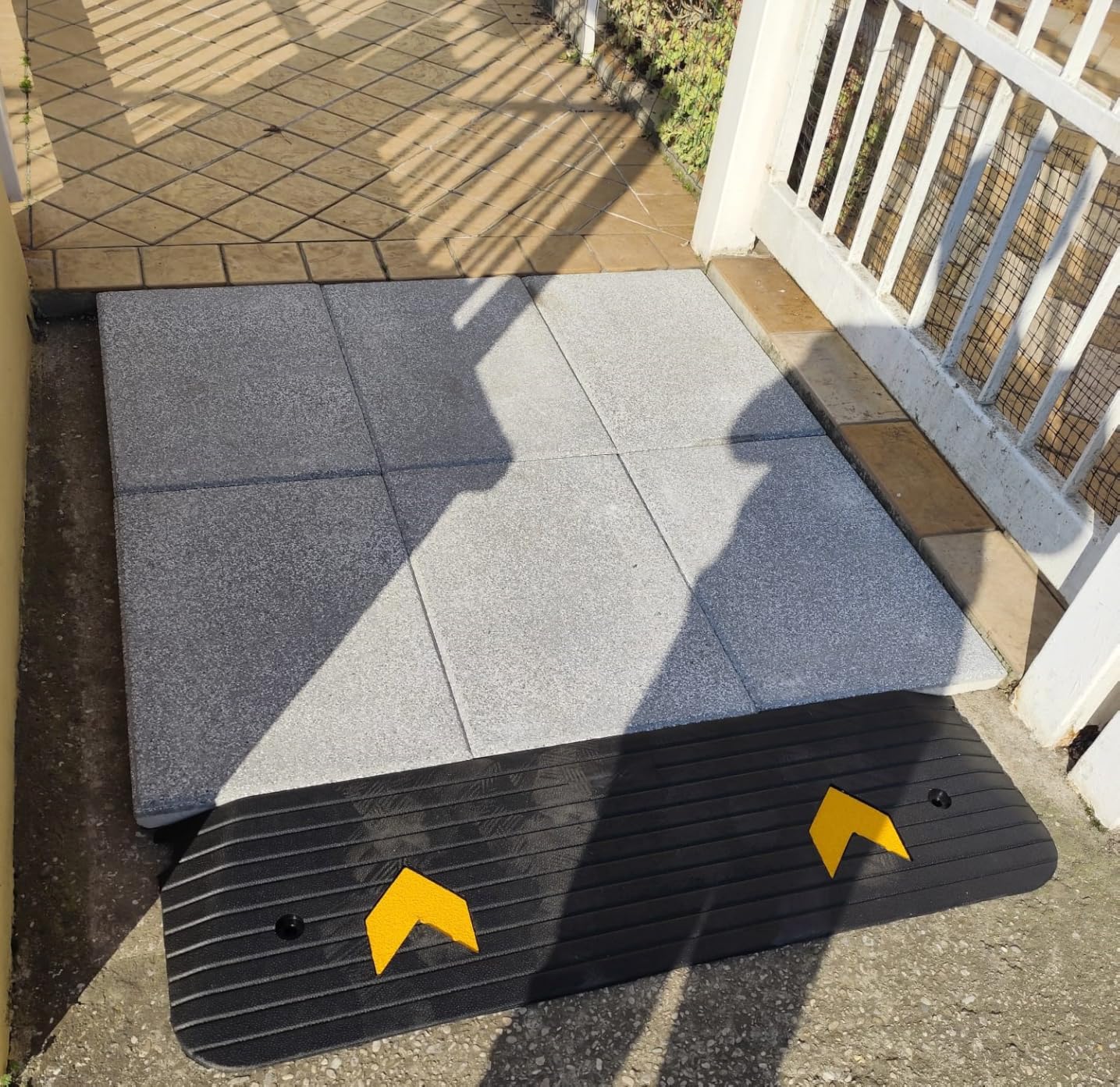 Wiltec Rampa Gomma 1130x240x25 mm Soglia Marciapiede 50 t