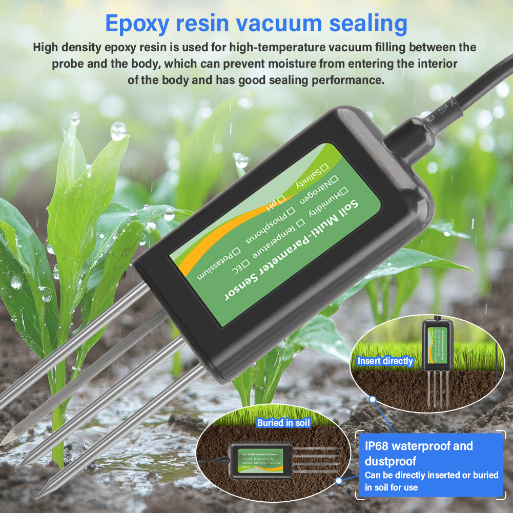 Tilswall Tester Terreno NPK 8-in-1 IP68 con App