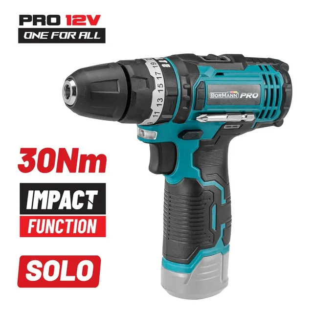 Bormann Pro trapano avvitatore 12V solo senza batteria