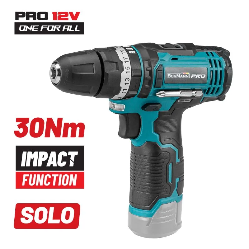 Bormann Pro trapano avvitatore 12V solo senza batteria