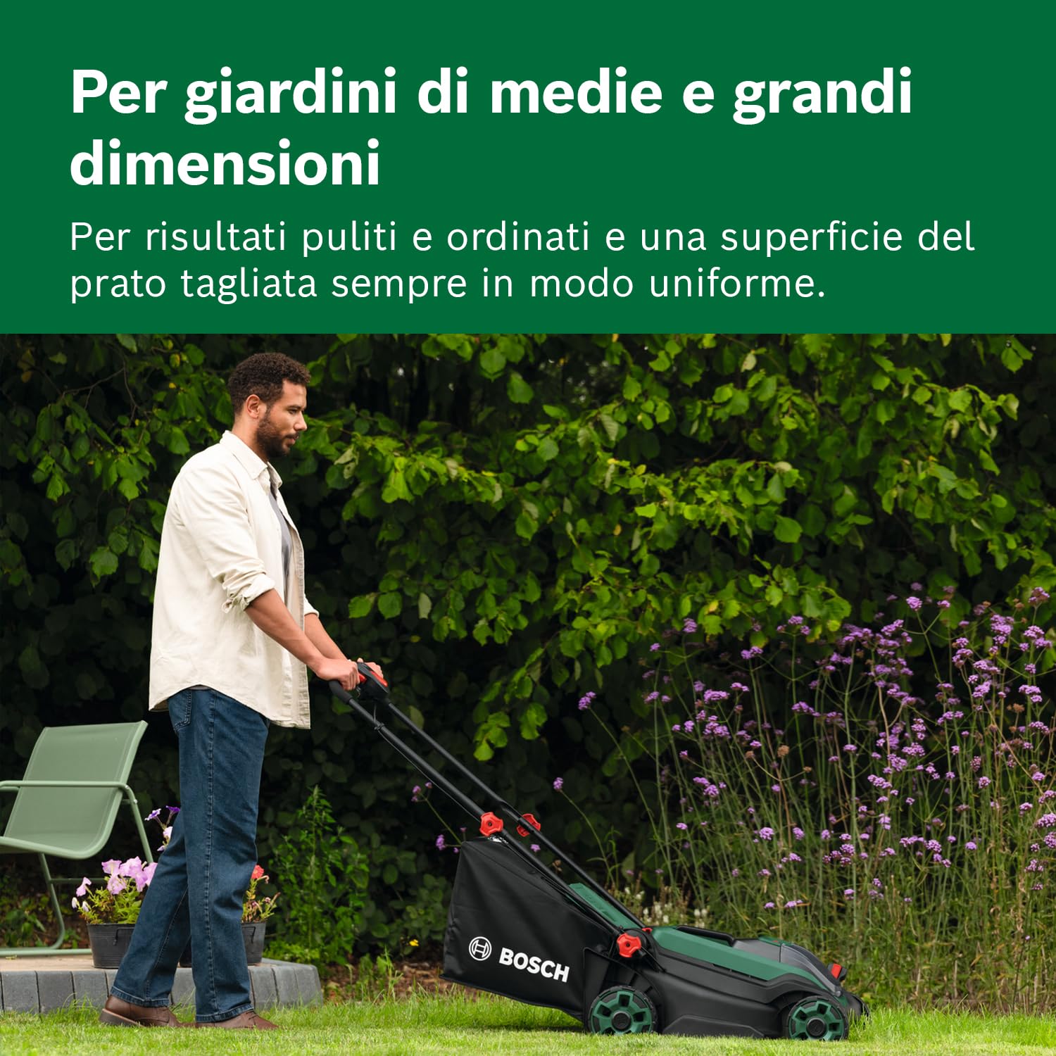 Bosch ROTAK18V2-38 rasaerba a batteria senza batteria brushless