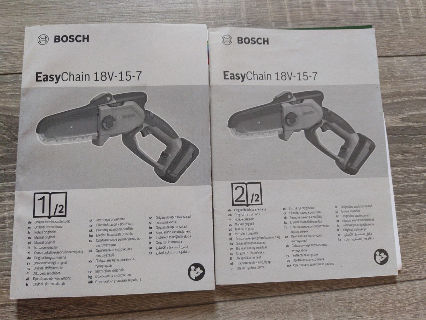 Bosch EasyChain 18V-15-7 mini motosega 2,5 Ah