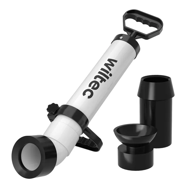 Wiltec pompa sturatubi alta pressione 3 adattatori PVC